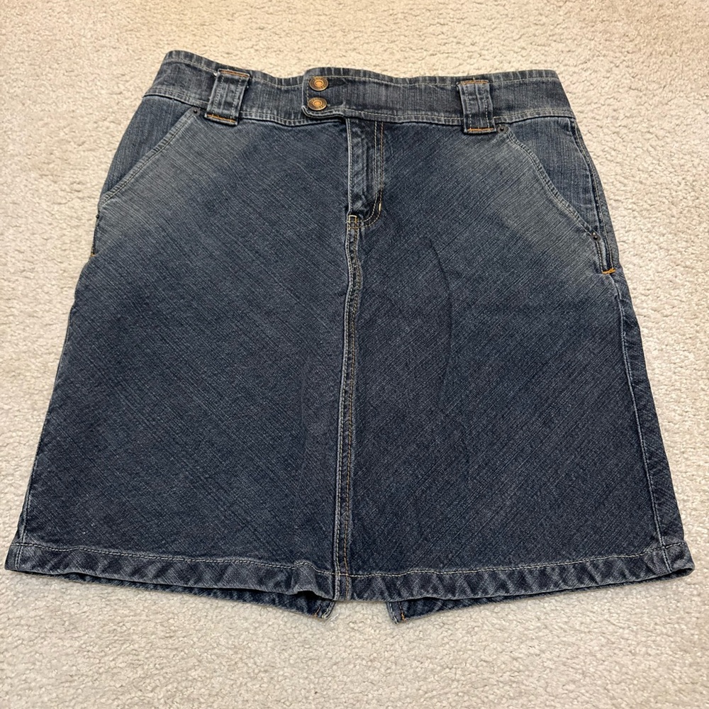 GAP Blue A-Line Knee-Length Skirt